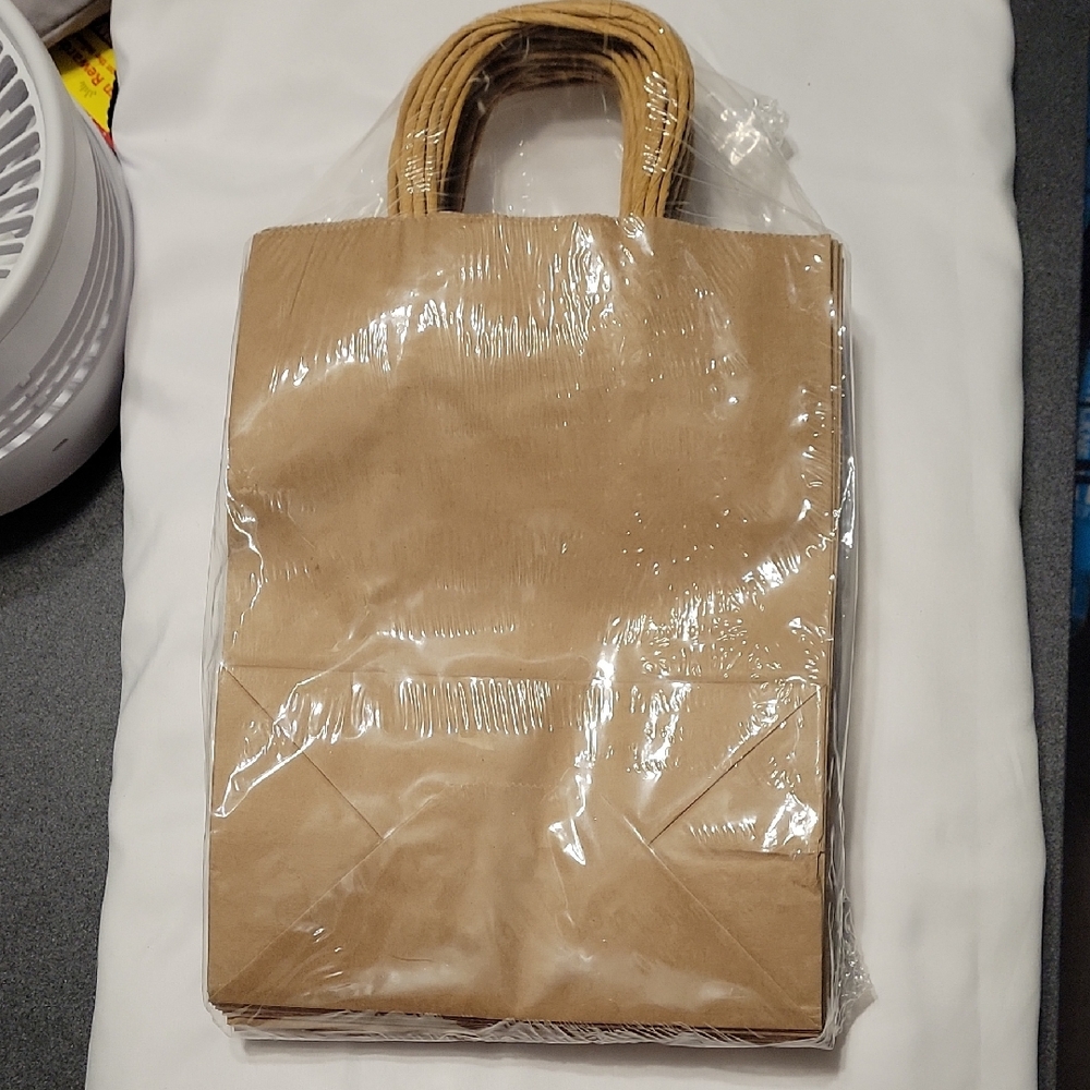 Tan Paper Bag with Handles